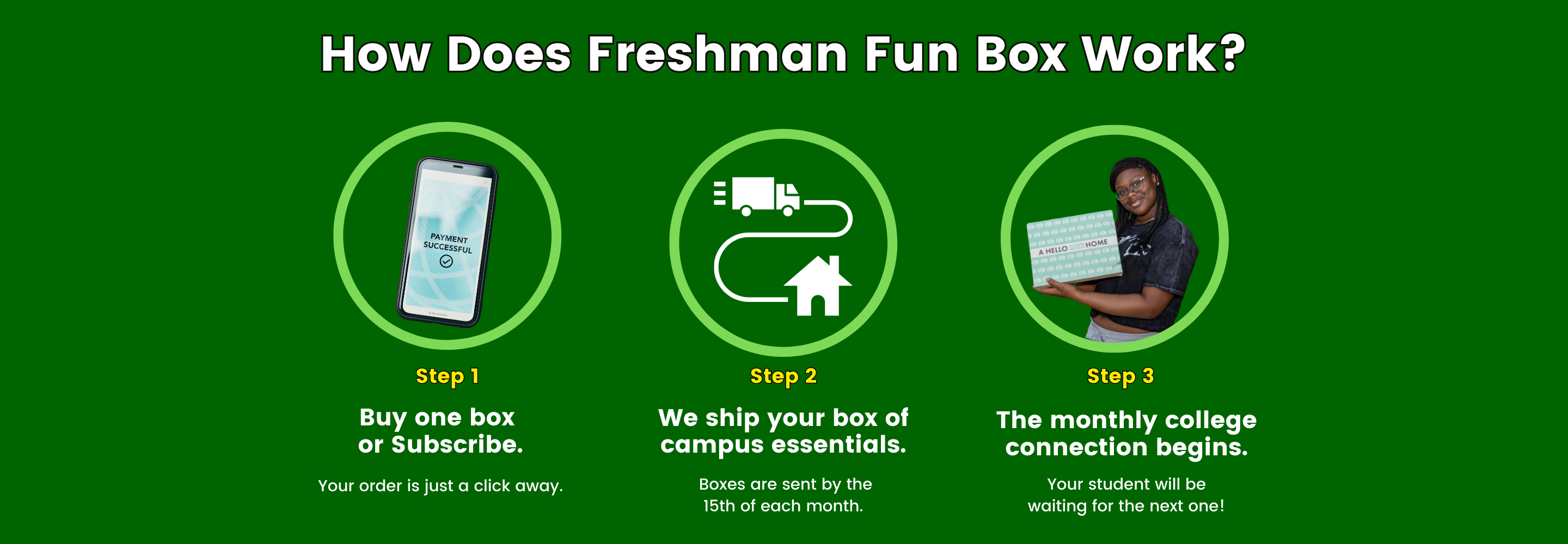 #1 College Care Packages for Students | Freshman Fun Box™️ – Freshman ...