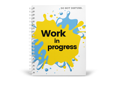 Work In Progress College-Ruled Notebook